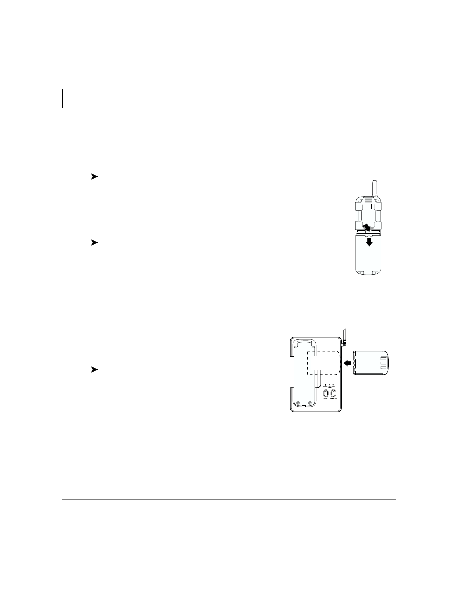 Removing and charging your battery pack, Charging extra battery packs, D, see | Removing and charging your | Toshiba STRATA CTX DKT2004-CT User Manual | Page 26 / 77