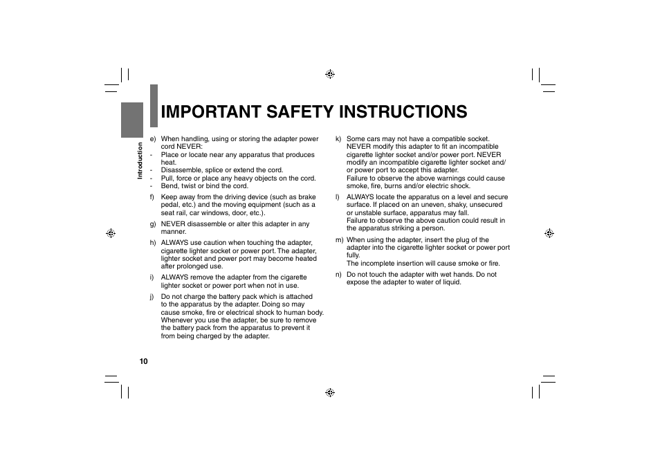 Important safety instructions | Toshiba SD-P91SKY User Manual | Page 10 / 80