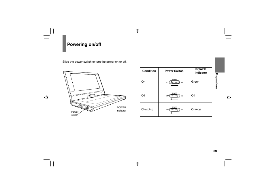 Powering on/off | Toshiba SD-P91SKY User Manual | Page 29 / 80