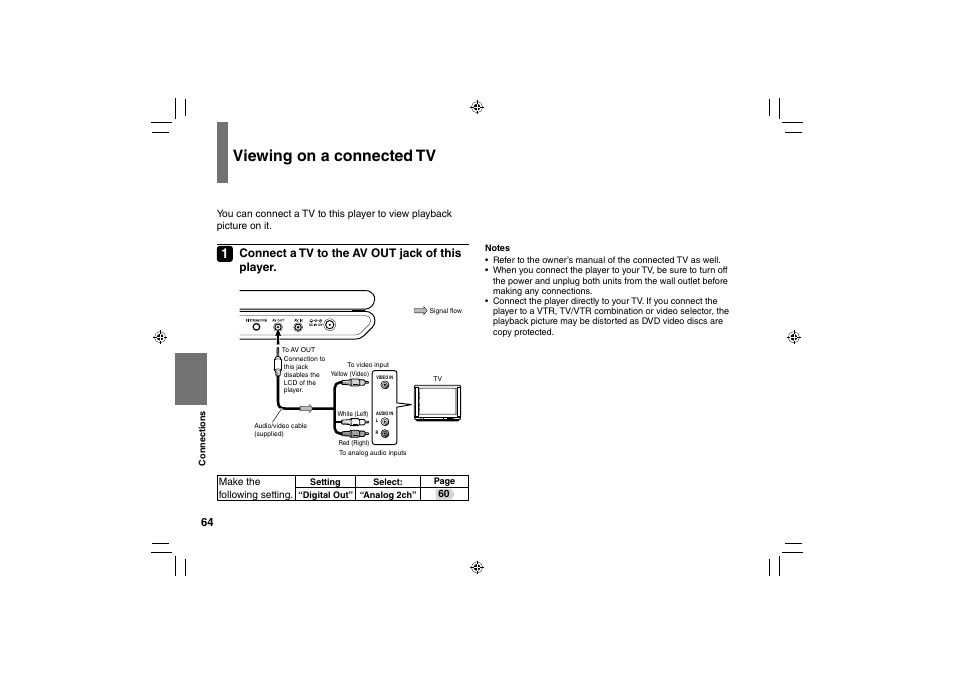 Viewing on a connected tv | Toshiba SD-P91SKY User Manual | Page 64 / 80