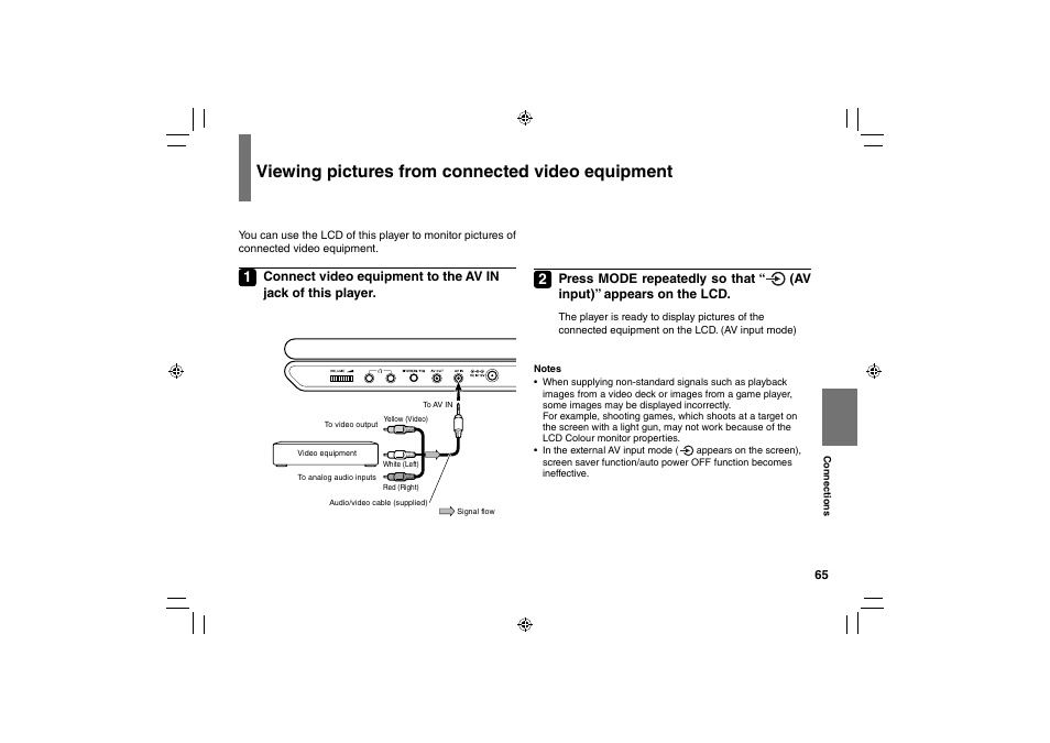 Viewing pictures from connected video equipment | Toshiba SD-P91SKY User Manual | Page 65 / 80