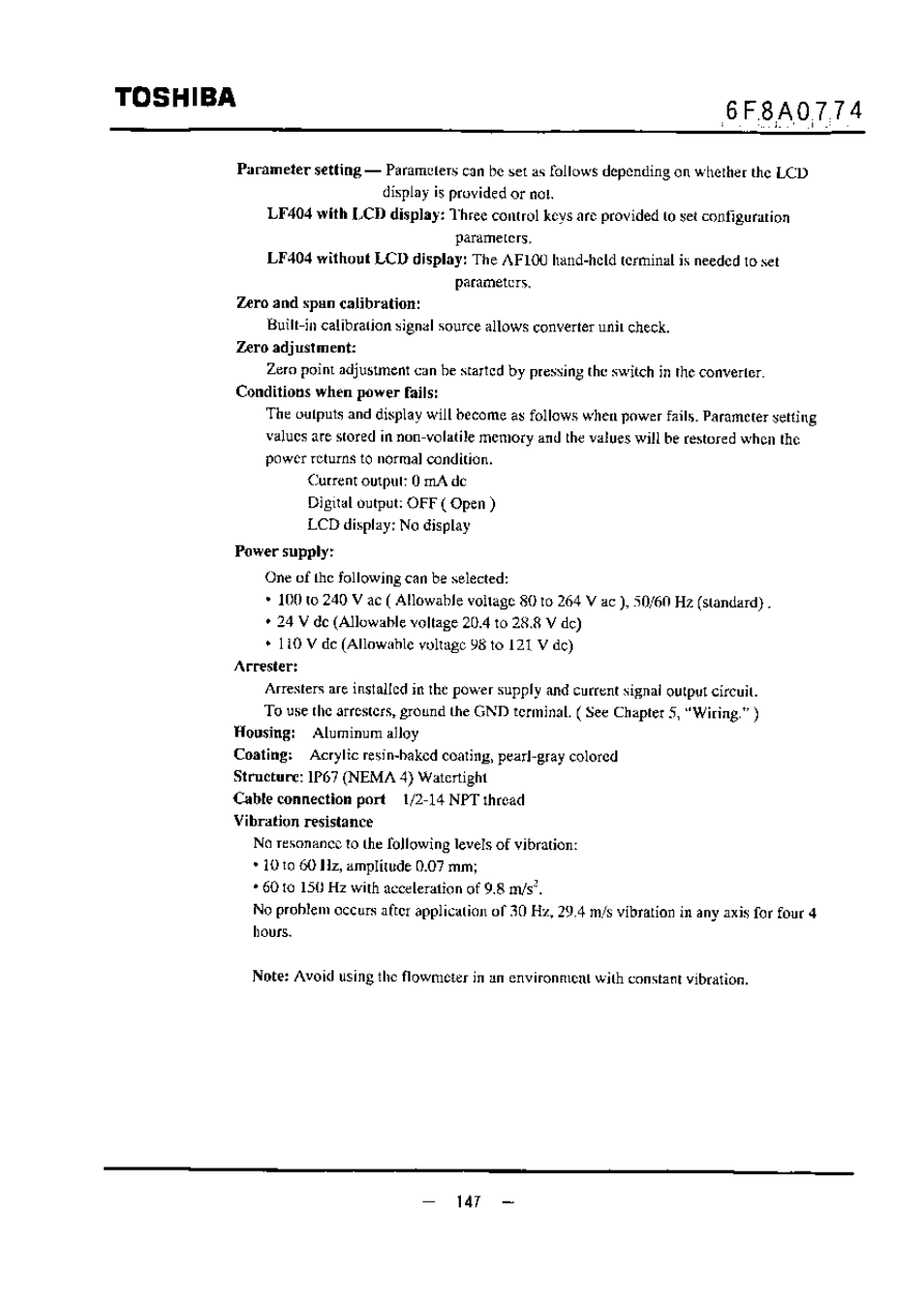 Toshiba | Toshiba LF494 User Manual | Page 148 / 156