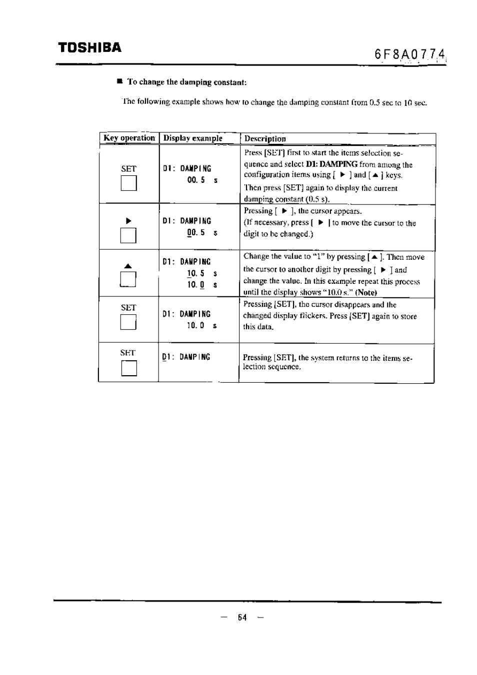 6f8a0 7 7.4, Toshiba | Toshiba LF494 User Manual | Page 65 / 156