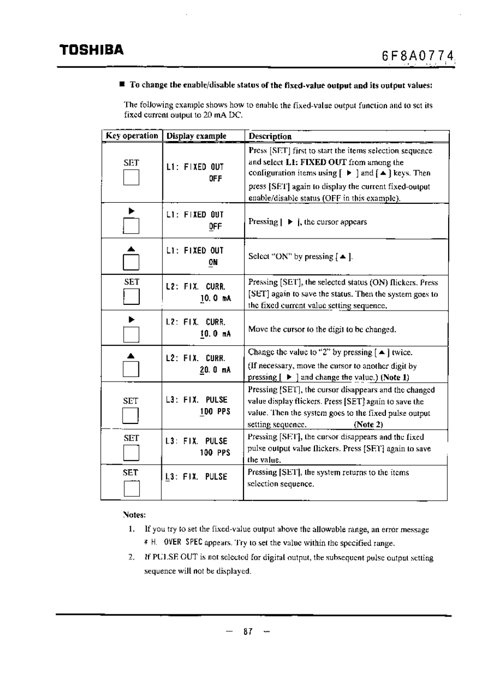 6f8a0774, Notes, Toshiba | Toshiba LF494 User Manual | Page 88 / 156