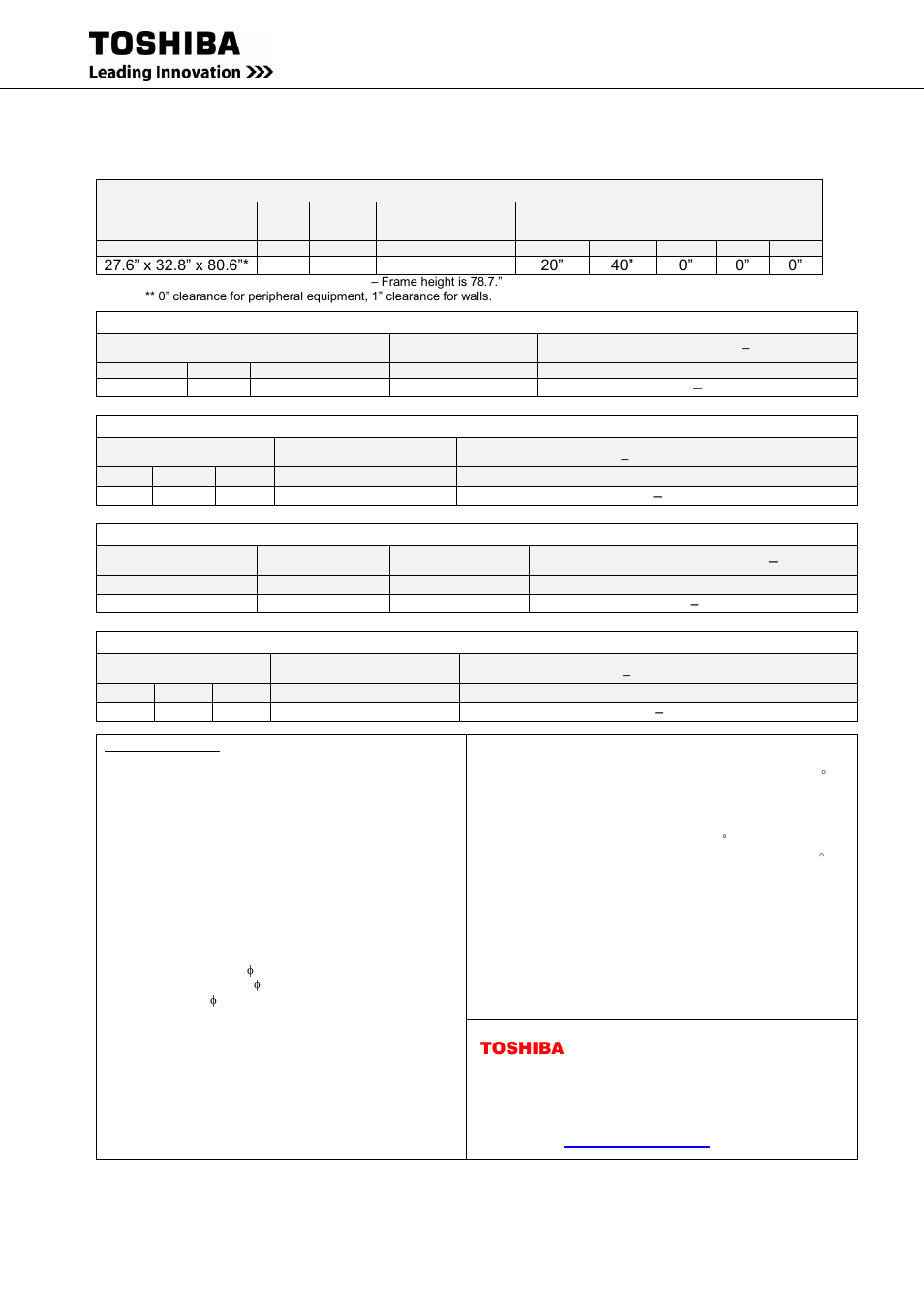 Installation planning guide for 100kva ups, General mechanical information, Battery input (480vdc nominal) | Toshiba international corporation | Toshiba G9000 User Manual | Page 92 / 100