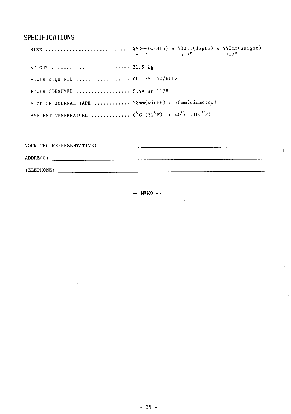 Toshiba FS-160 SERIES User Manual | Page 38 / 44