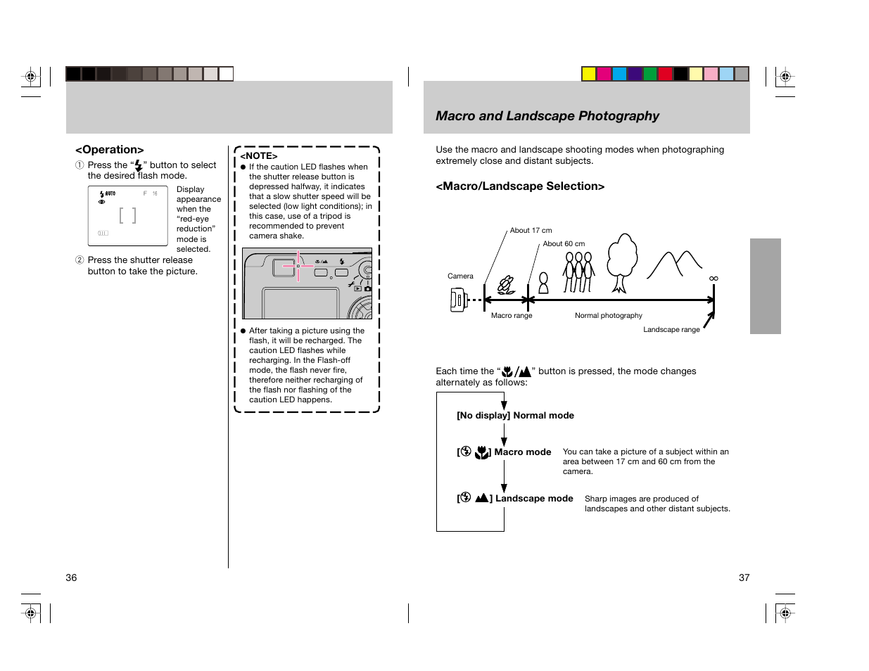 Macro and landscape photography | Toshiba pmn User Manual | Page 20 / 60