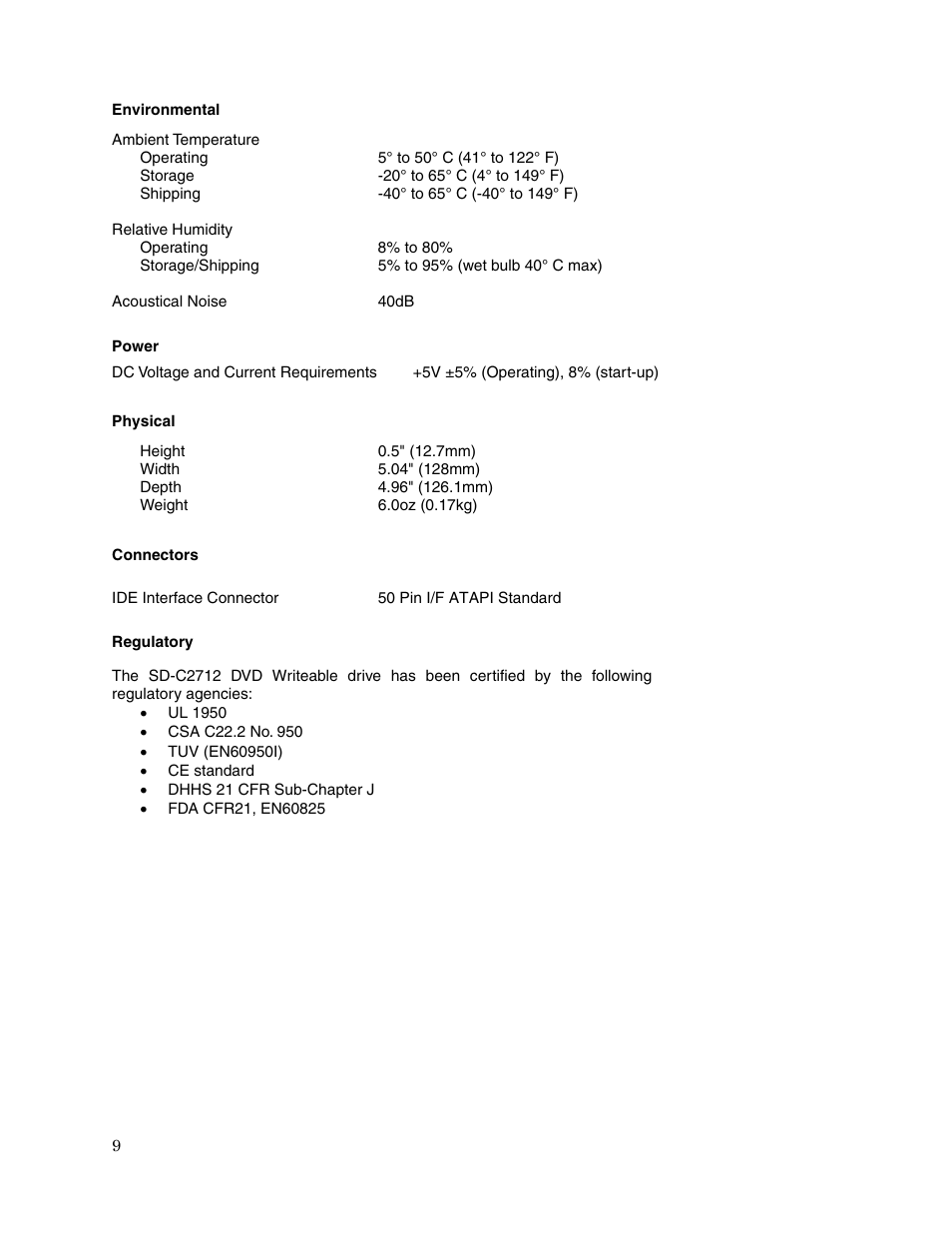 Toshiba SD-C2712 User Manual | Page 11 / 12