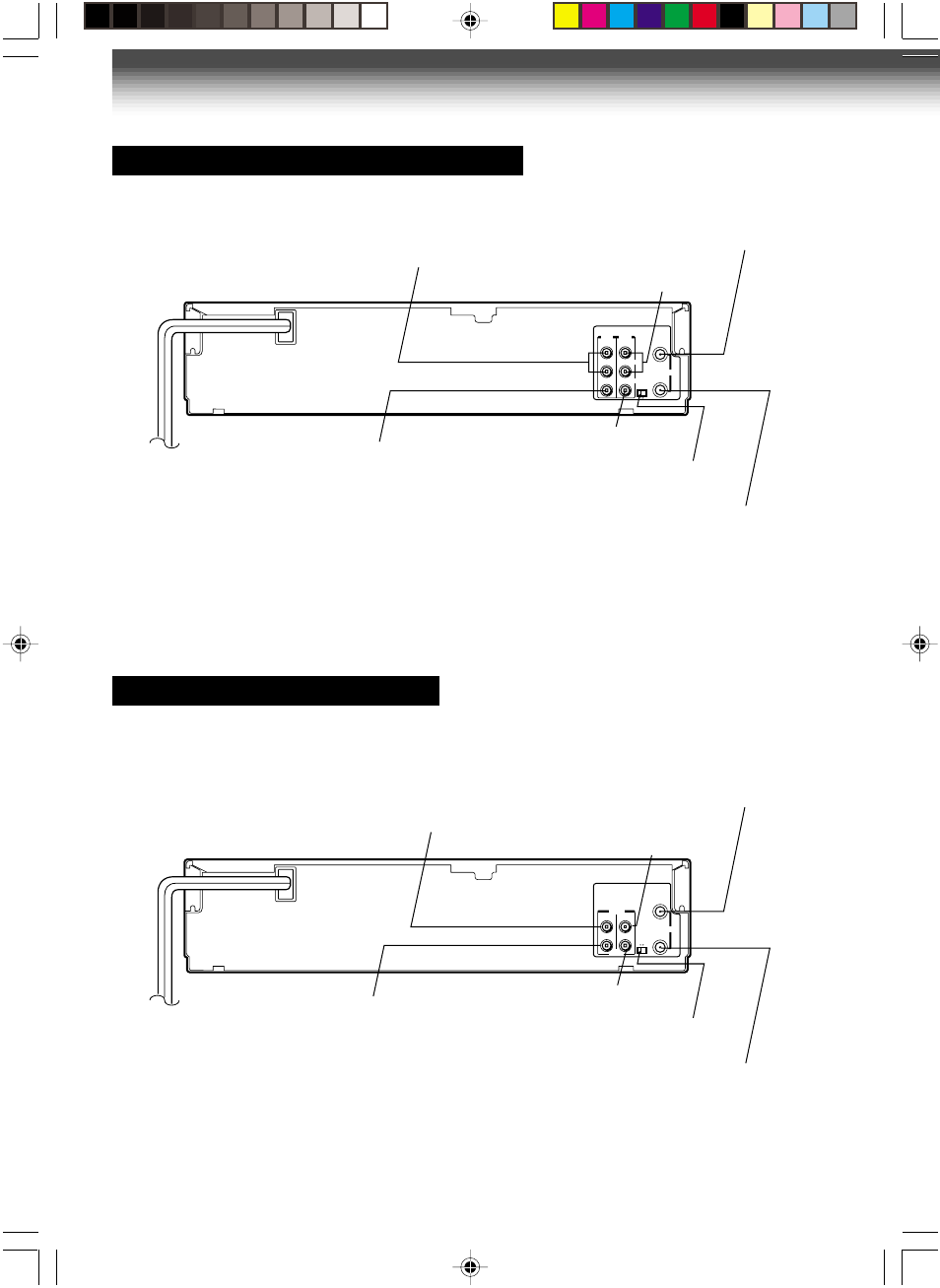 Rear panel model w-422 | Toshiba W-522 User Manual | Page 10 / 35