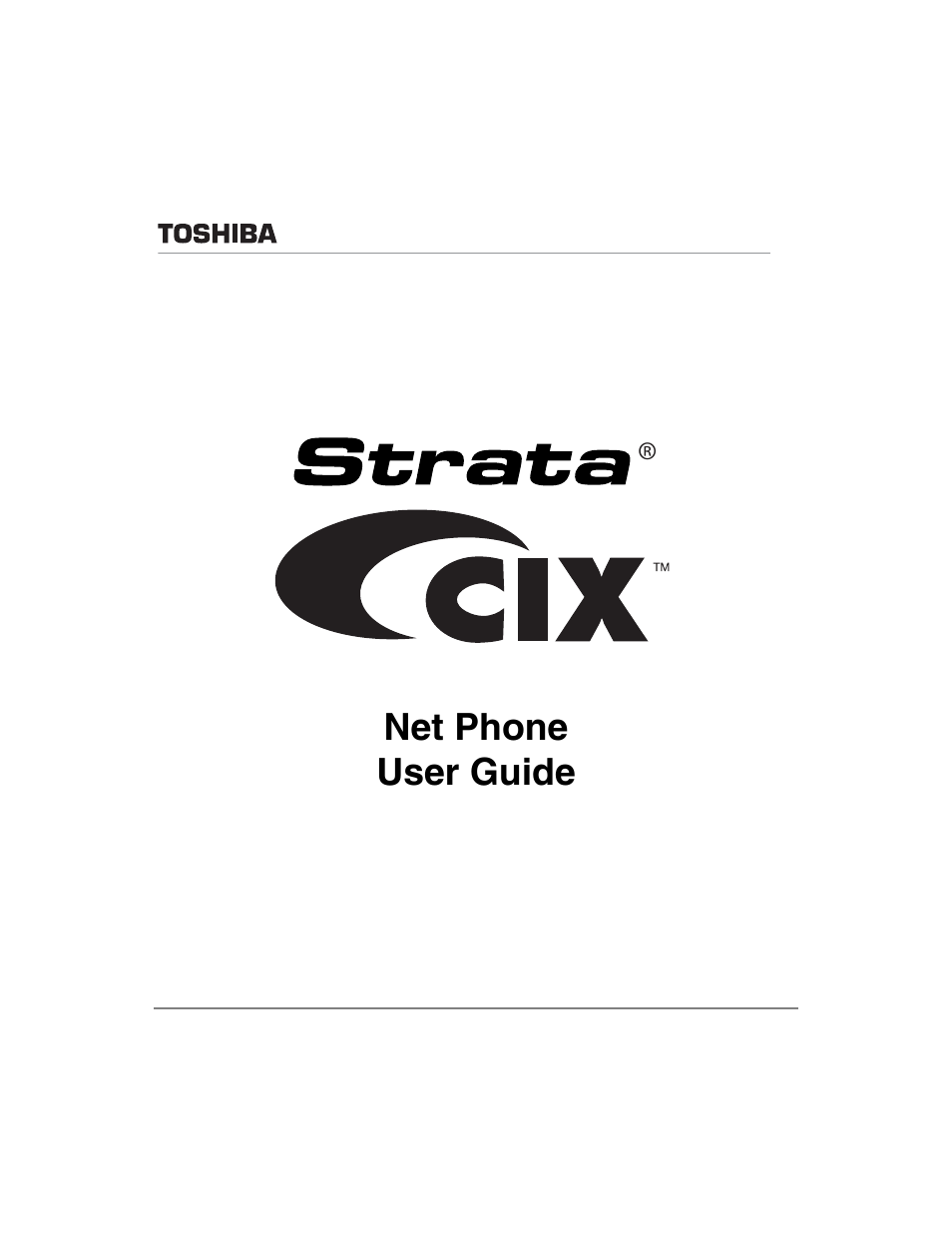 Toshiba Strata CIX100-S User Manual | 142 pages