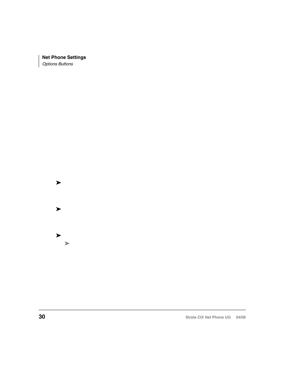 Options buttons | Toshiba Strata CIX100-S User Manual | Page 44 / 142