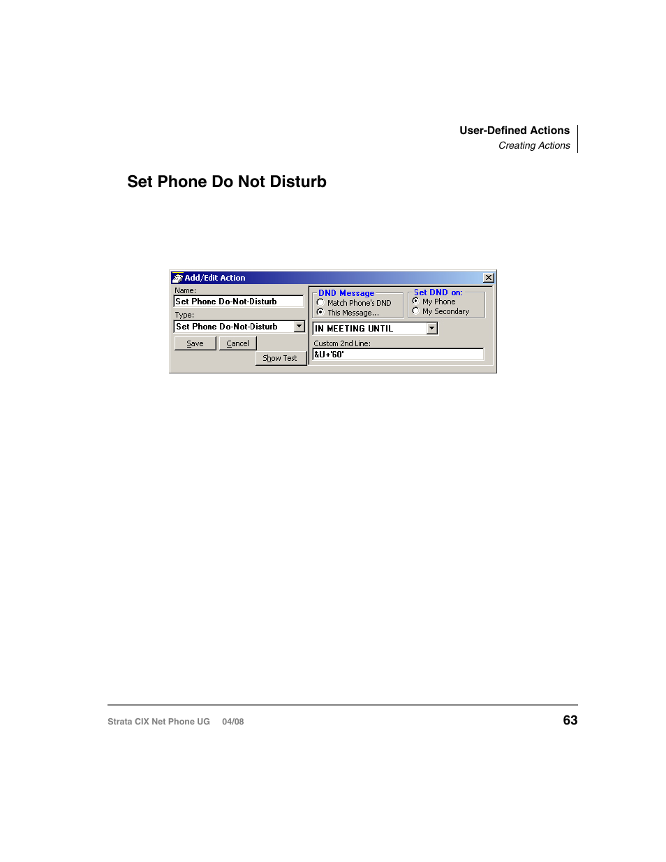 Set phone do not disturb | Toshiba Strata CIX100-S User Manual | Page 77 / 142