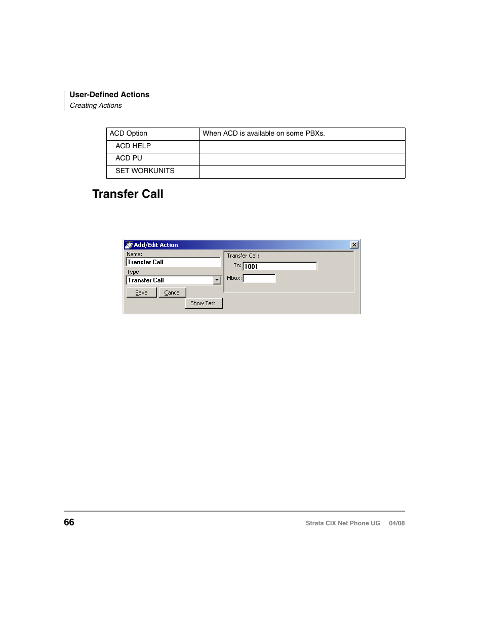 Transfer call | Toshiba Strata CIX100-S User Manual | Page 80 / 142