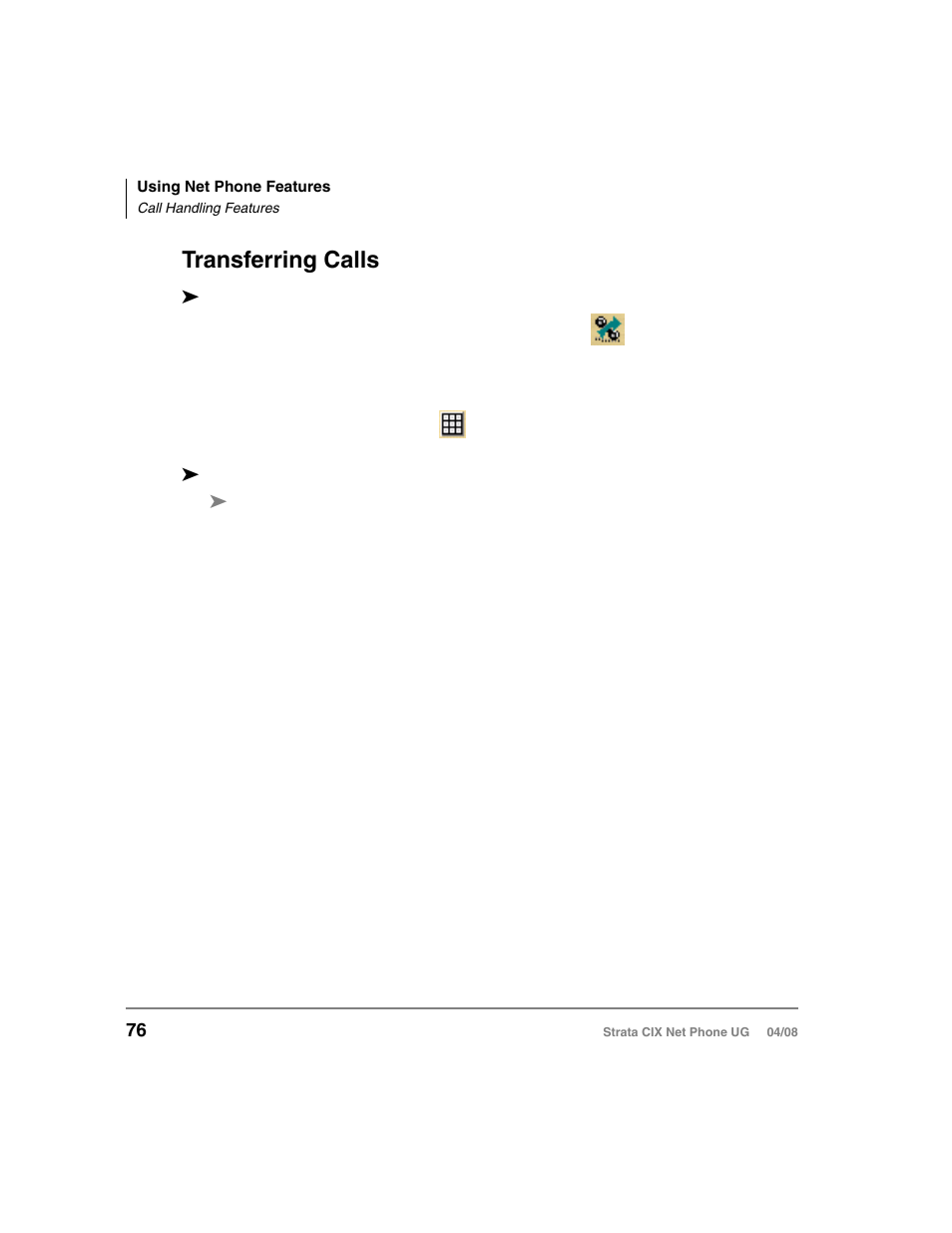 Transferring calls | Toshiba Strata CIX100-S User Manual | Page 90 / 142