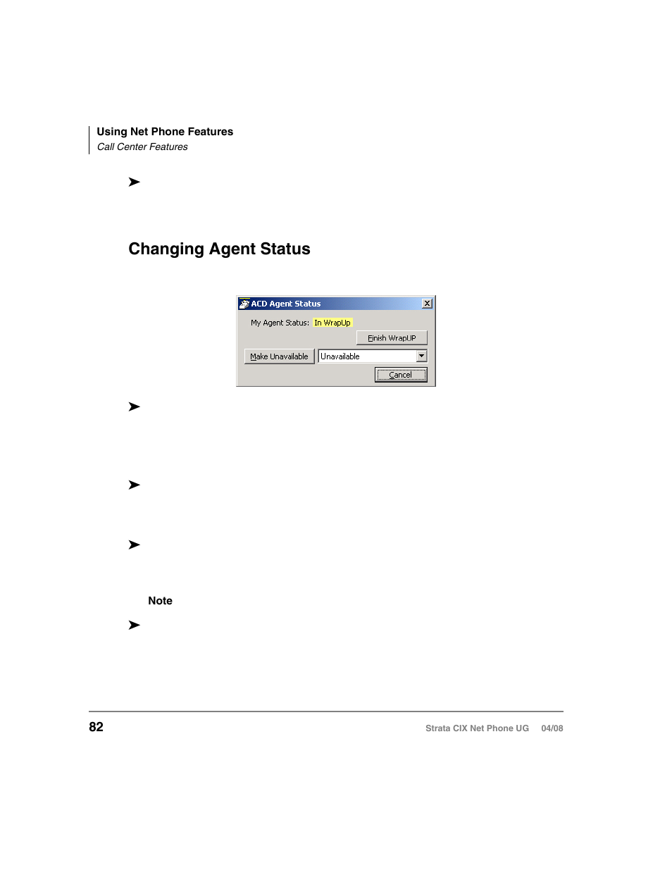Changing agent status | Toshiba Strata CIX100-S User Manual | Page 96 / 142