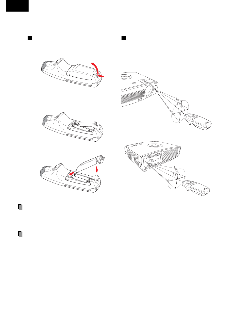 Preparing and using the remote control, English, Loading dry-cell batteries into the remote control | Operating the remote control, Dry-cell batteries, The remote control | Toshiba TDP-P75 User Manual | Page 19 / 45