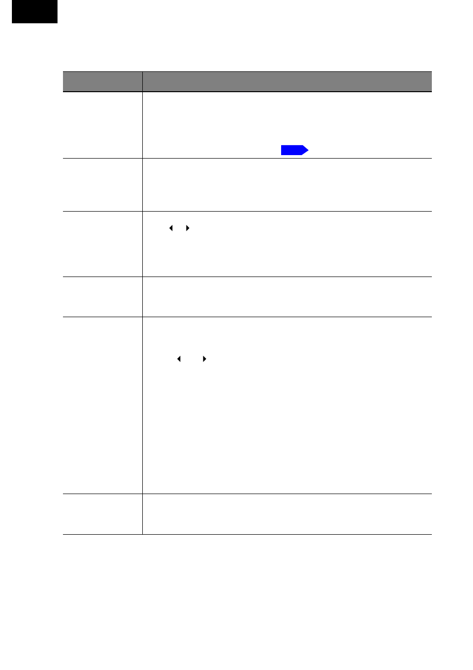 Default setting menu | Toshiba TDP-P75 User Manual | Page 34 / 45