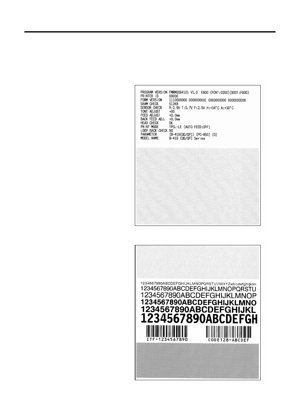 Test print, 9 test print | Toshiba TEC B-419-GS10-QQ User Manual | Page 20 / 54