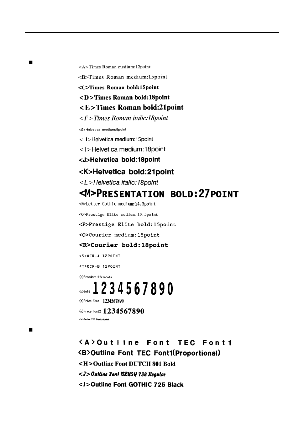 Appendix 3 print samples | Toshiba TEC B-419-GS10-QQ User Manual | Page 48 / 54