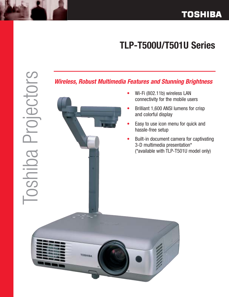 Toshiba T501U Series User Manual | 2 pages