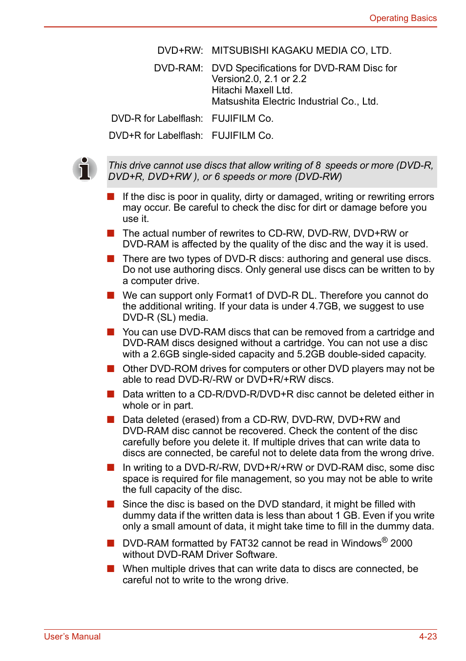 Toshiba U400 User Manual | Page 101 / 214