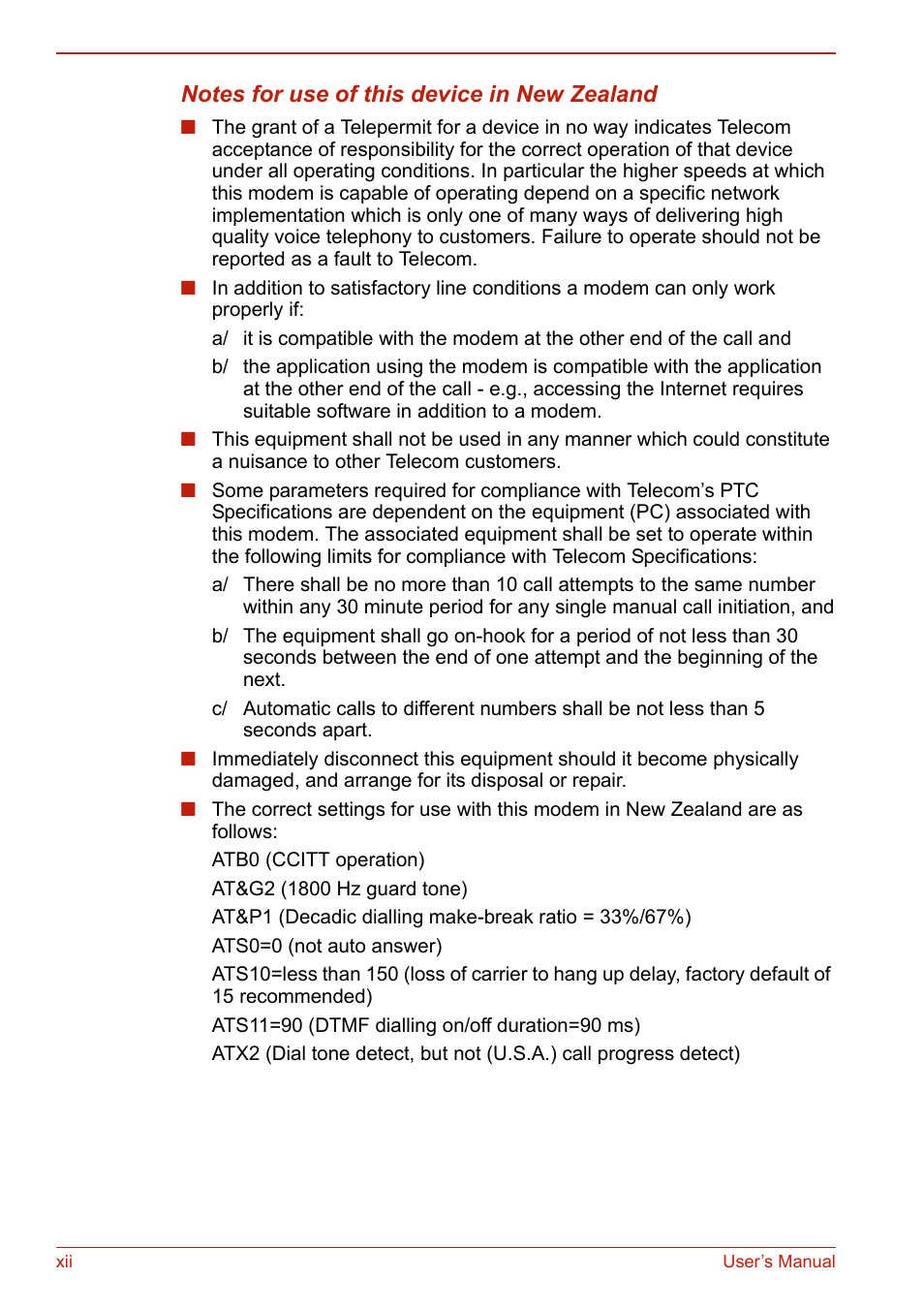 Toshiba U400 User Manual | Page 12 / 214