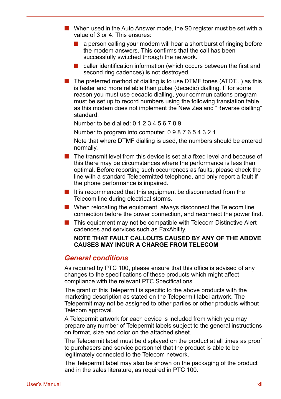 Toshiba U400 User Manual | Page 13 / 214