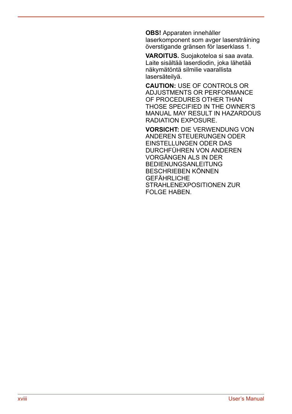 Toshiba U400 User Manual | Page 18 / 214