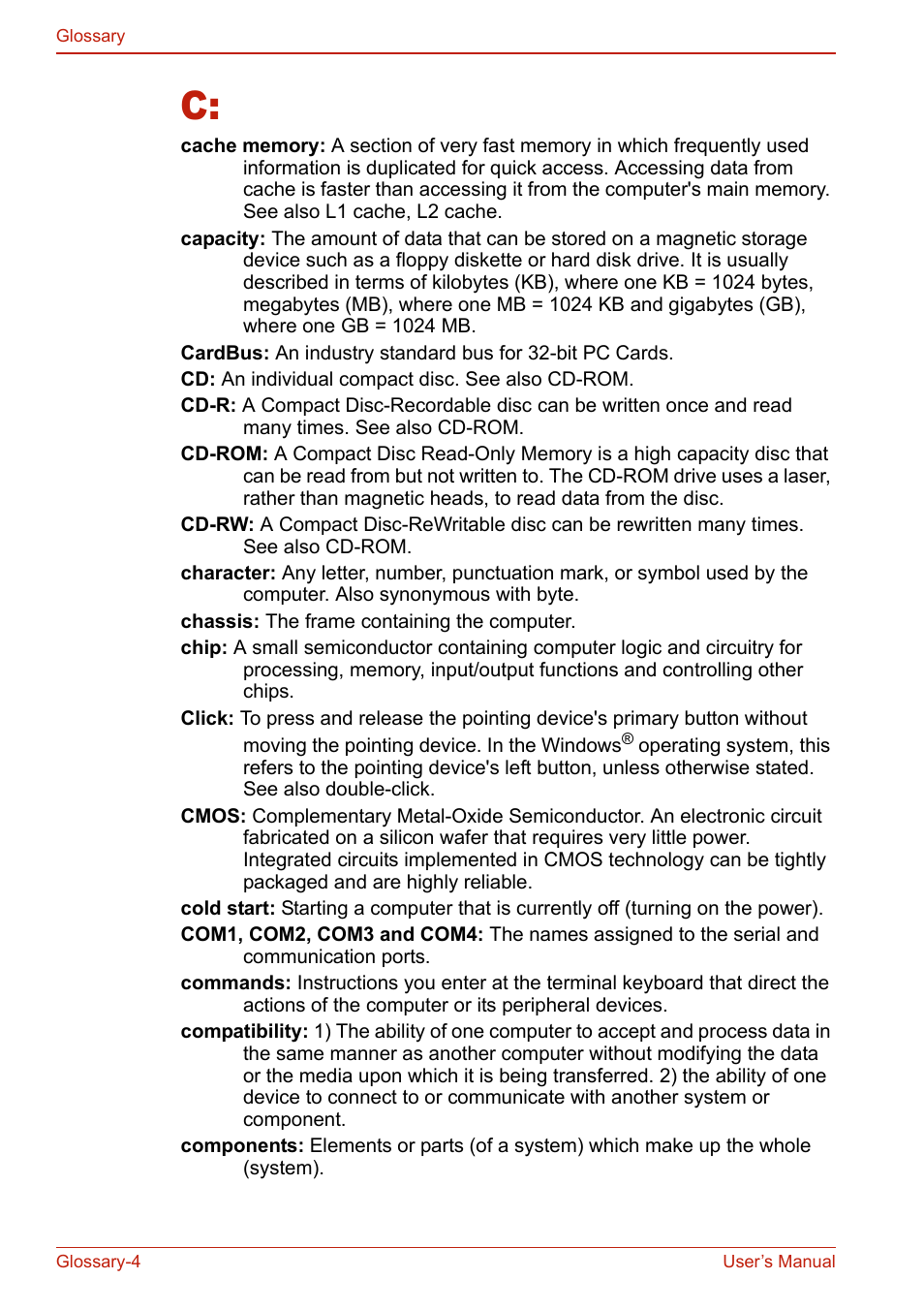 Toshiba U400 User Manual | Page 200 / 214