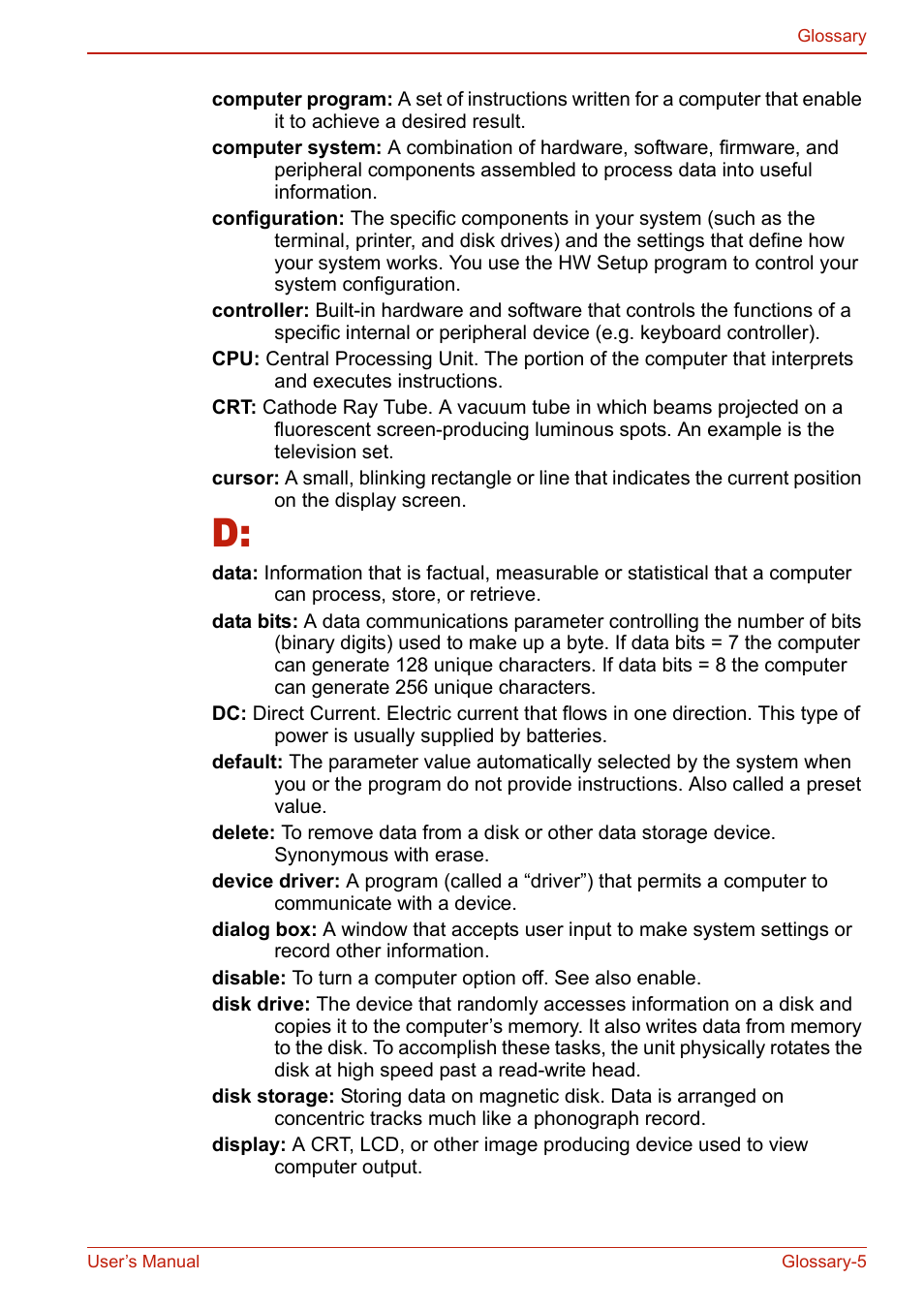 Toshiba U400 User Manual | Page 201 / 214