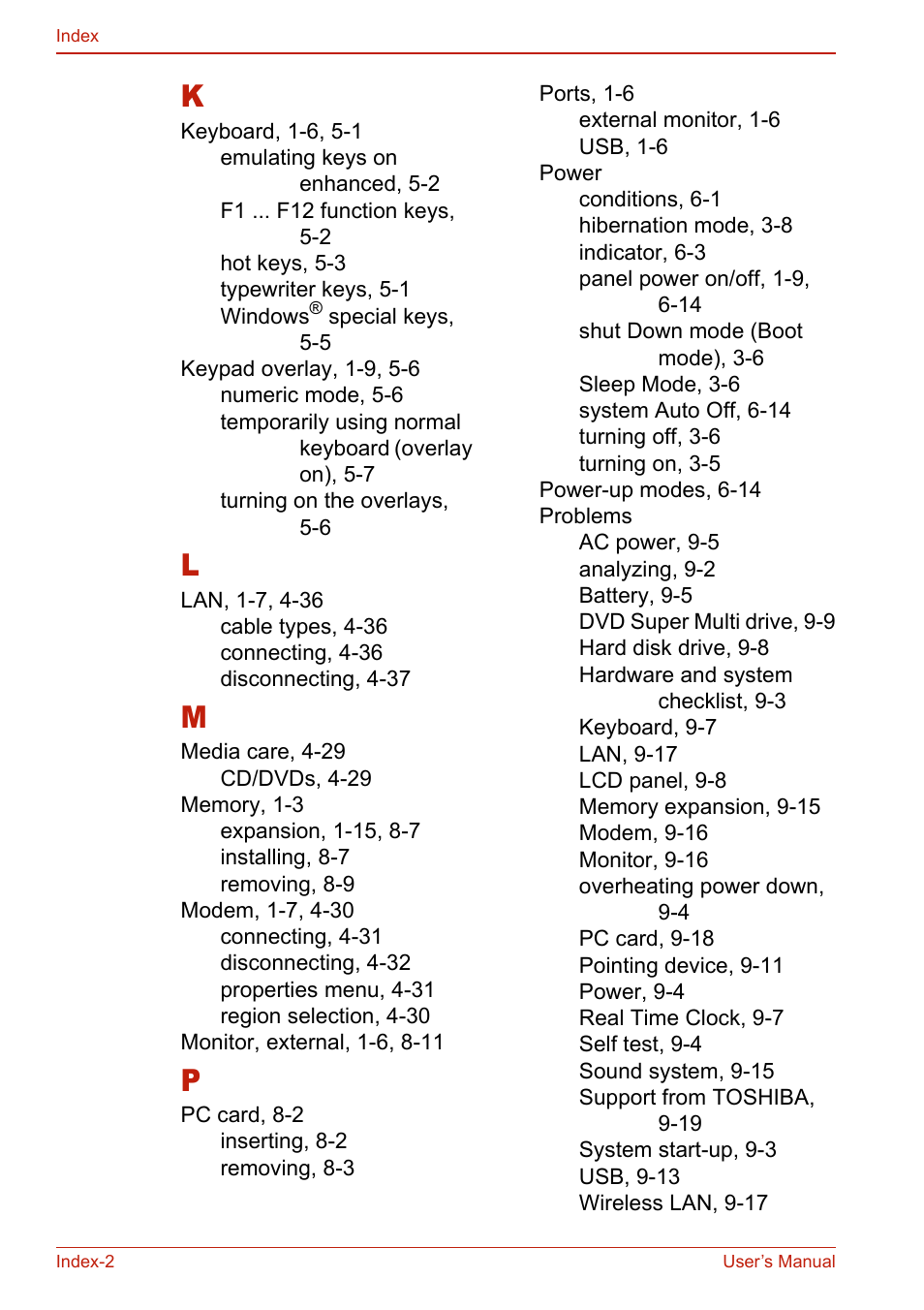 Toshiba U400 User Manual | Page 212 / 214