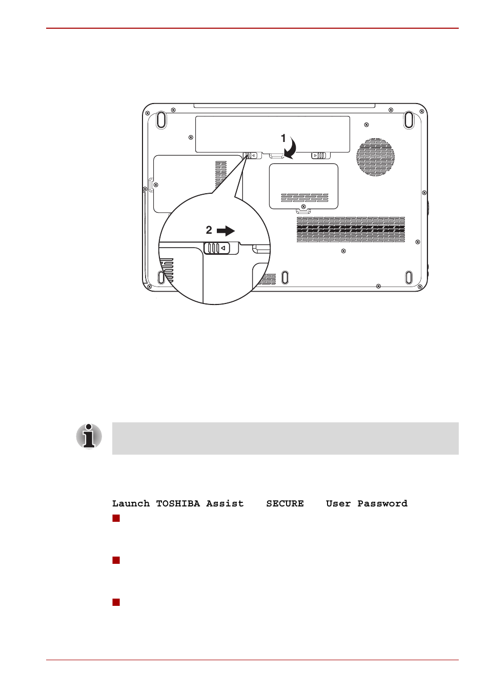 Toshiba password utility, Toshiba password utility -11, User password | Toshiba PORTABLE PERSONAL COMPUTER L505 User Manual | Page 109 / 188