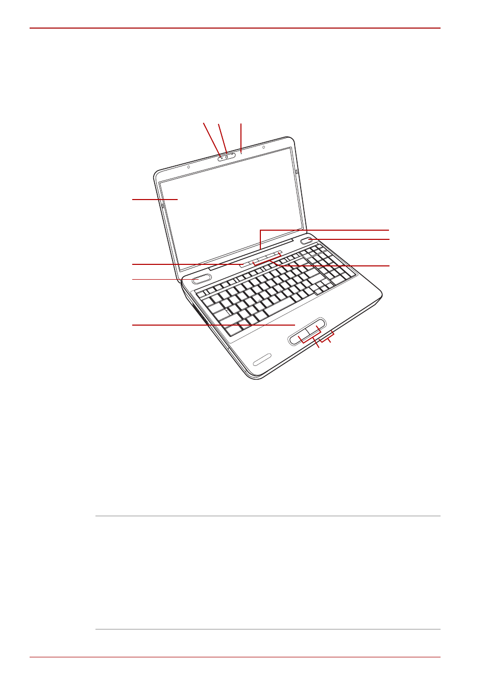 Front with the display open, Front with the display open -6 | Toshiba PORTABLE PERSONAL COMPUTER L505 User Manual | Page 40 / 188