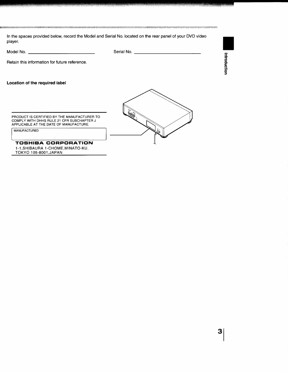 Toshiba SD-1200U User Manual | Page 3 / 47