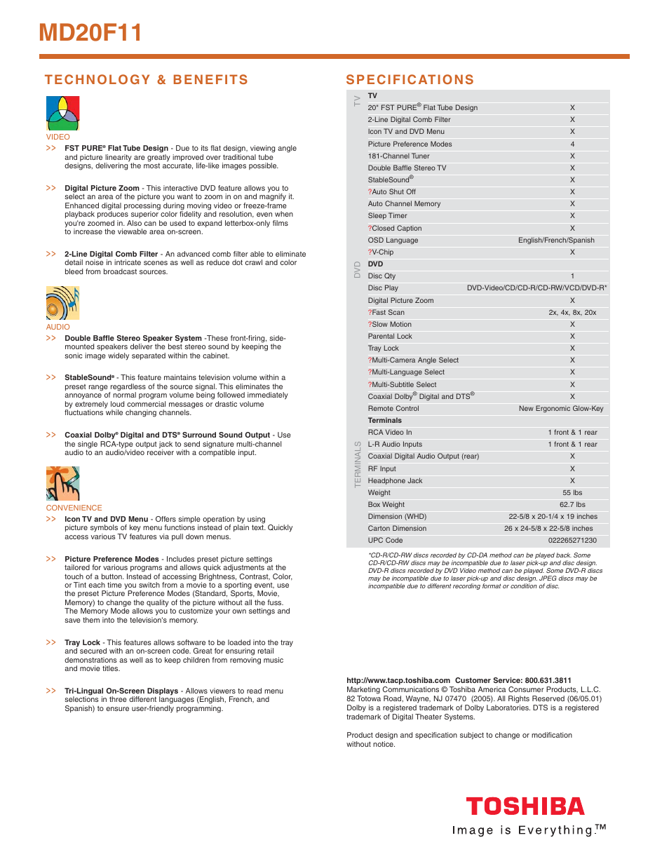 Md20f11 | Toshiba MD20F11 User Manual | Page 2 / 2