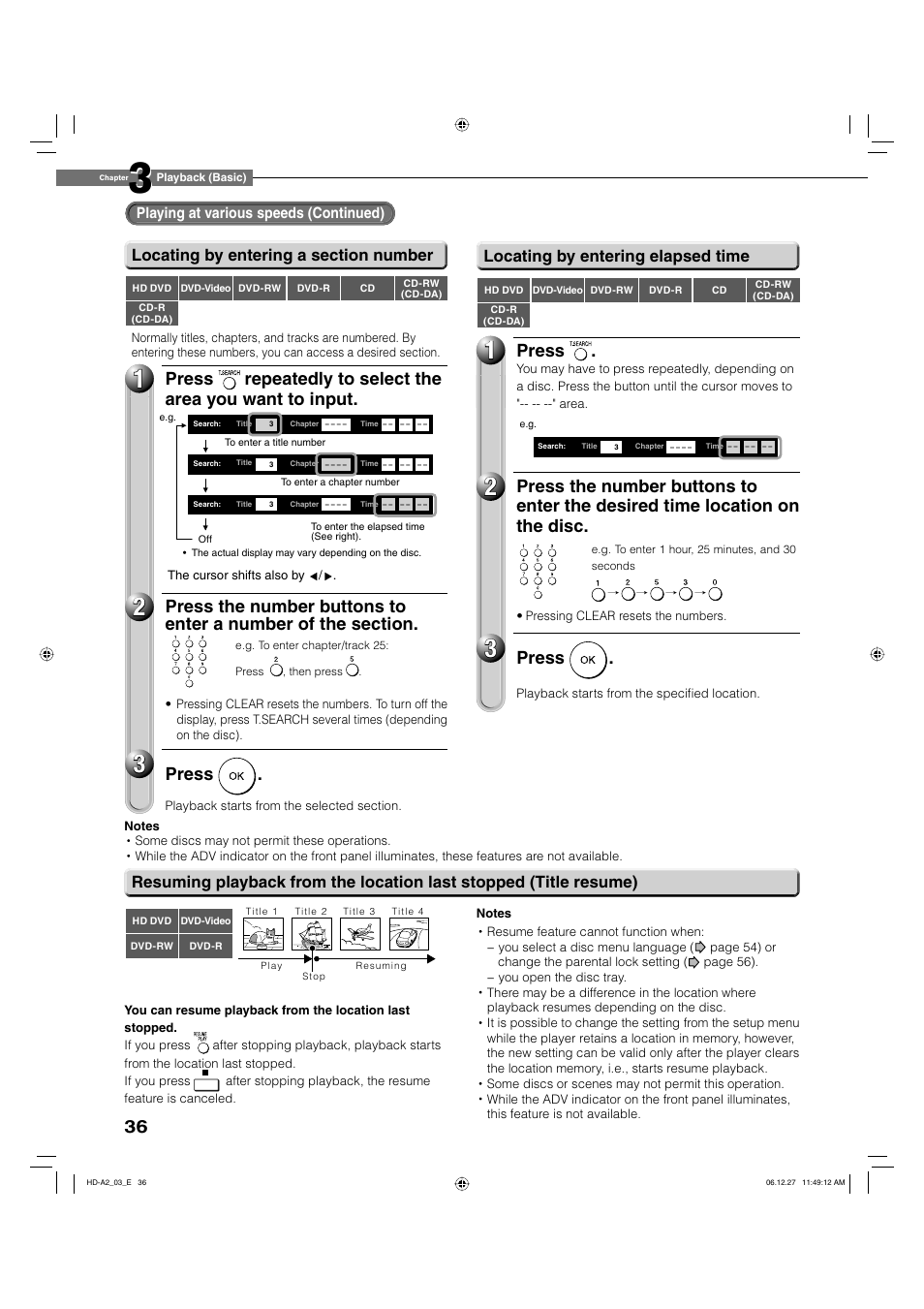 Press | Toshiba HD-A2WKU User Manual | Page 36 / 72