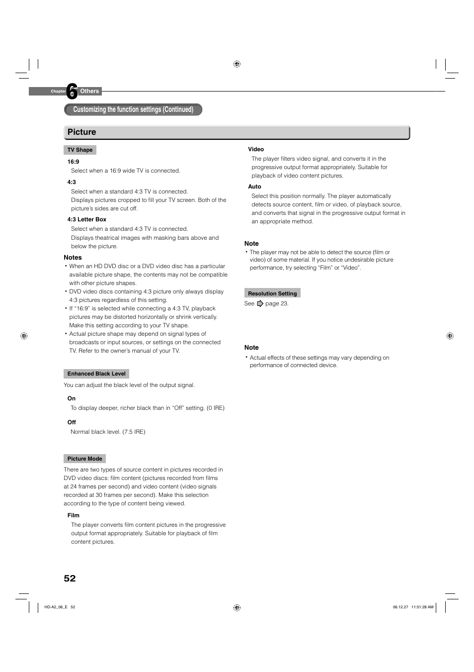 Picture | Toshiba HD-A2WKU User Manual | Page 52 / 72