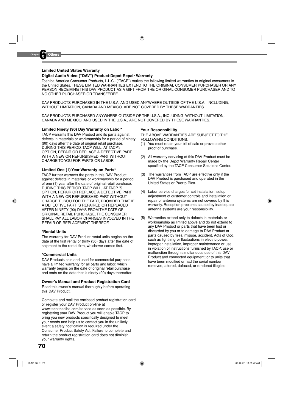 Toshiba HD-A2WKU User Manual | Page 70 / 72