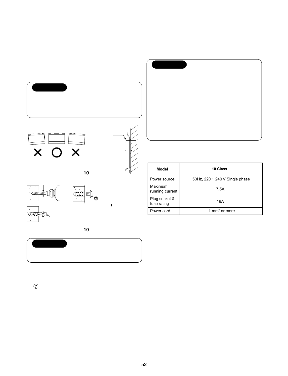 Caution | Toshiba RAS-10SKV-A User Manual | Page 53 / 94