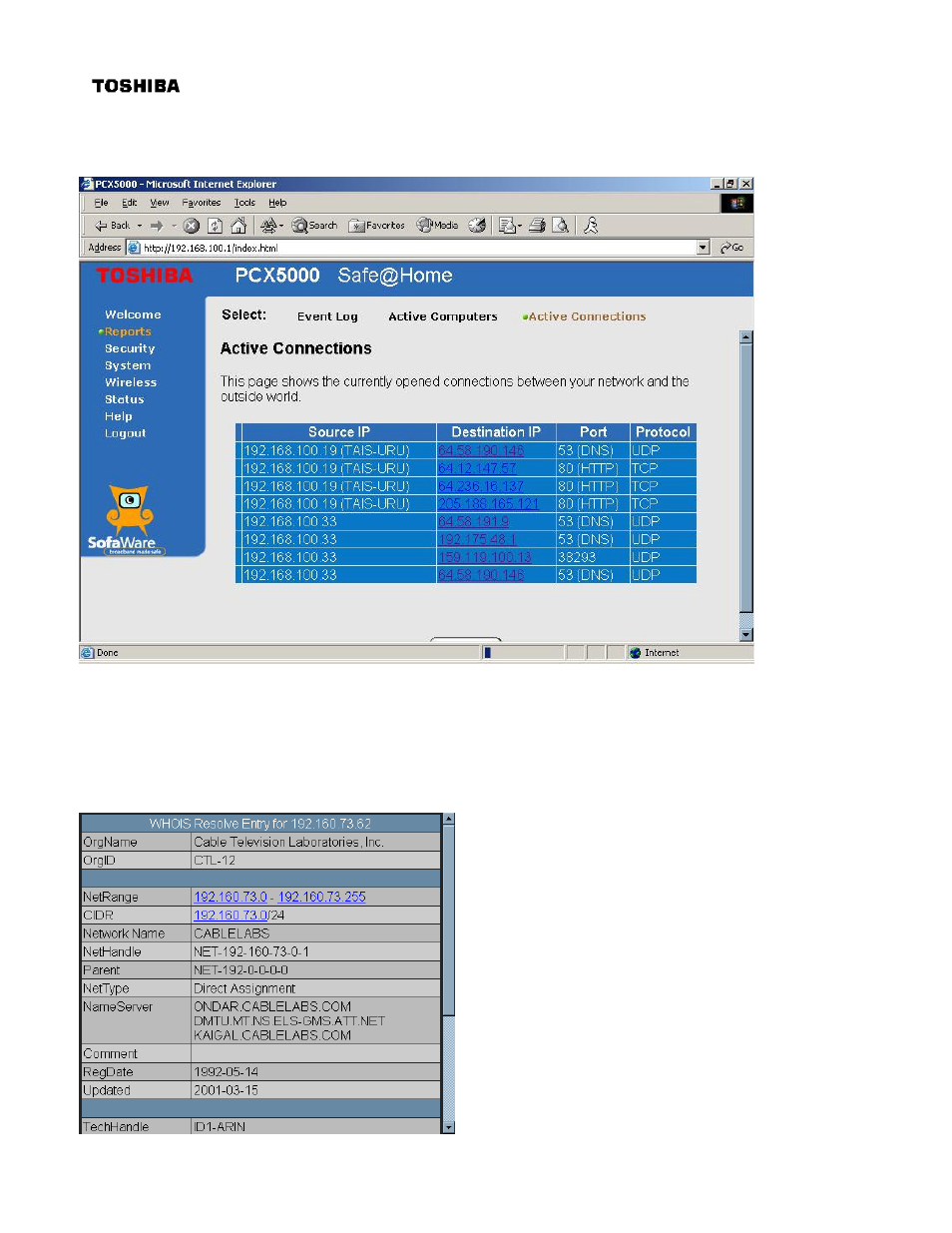 Toshiba PCX 5000 User Manual | Page 39 / 53