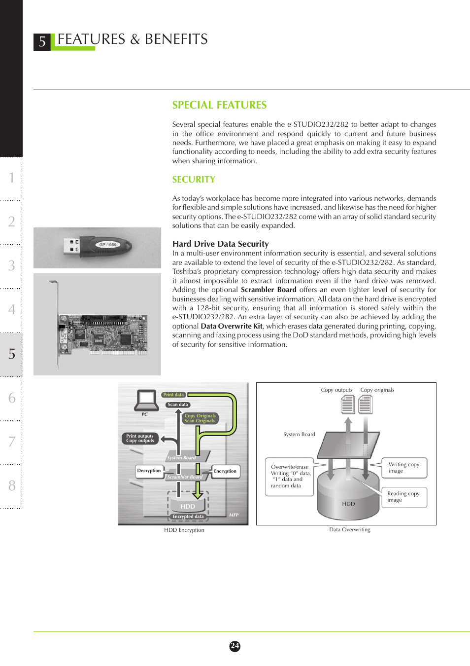 Special features | Toshiba 282 User Manual | Page 24 / 48