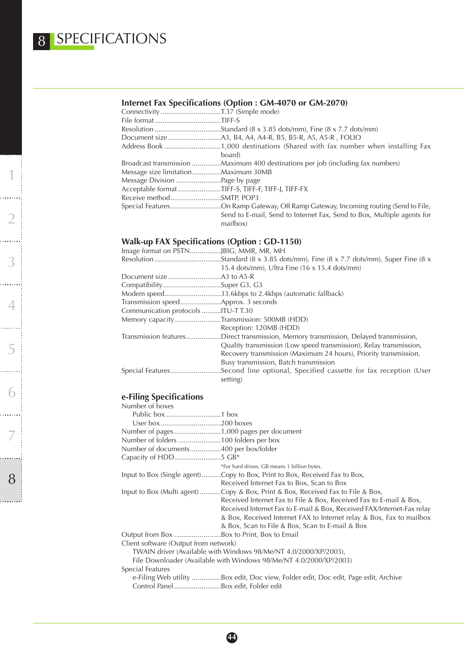 Toshiba 282 User Manual | Page 44 / 48