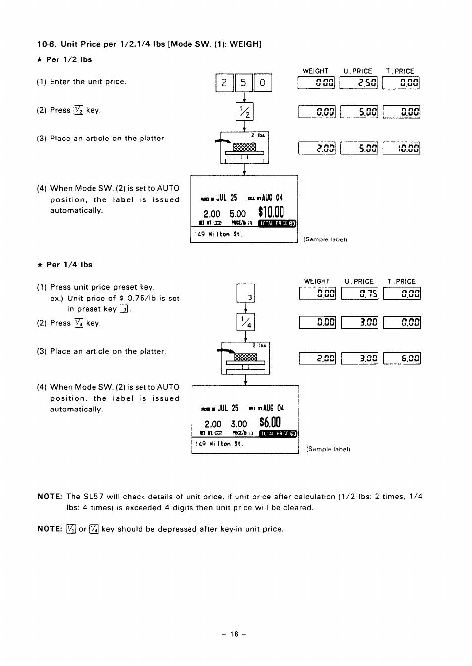 Toshiba TEC SL57 SERIES User Manual | Page 21 / 30