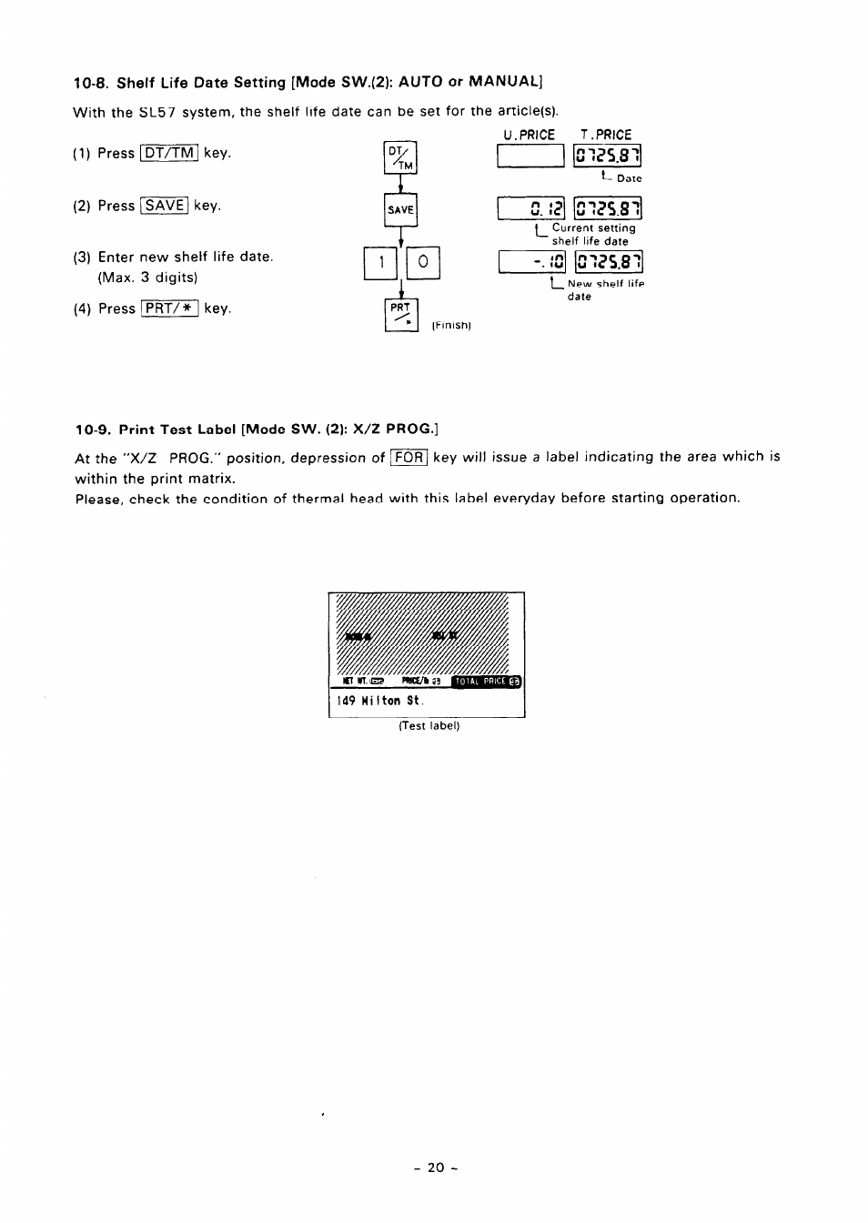 Toshiba TEC SL57 SERIES User Manual | Page 23 / 30