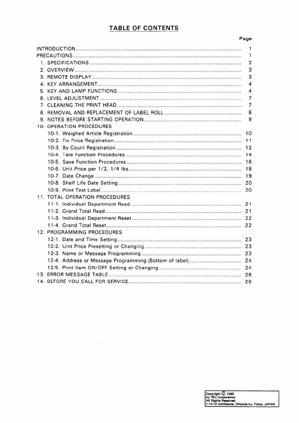 Toshiba TEC SL57 SERIES User Manual | Page 3 / 30