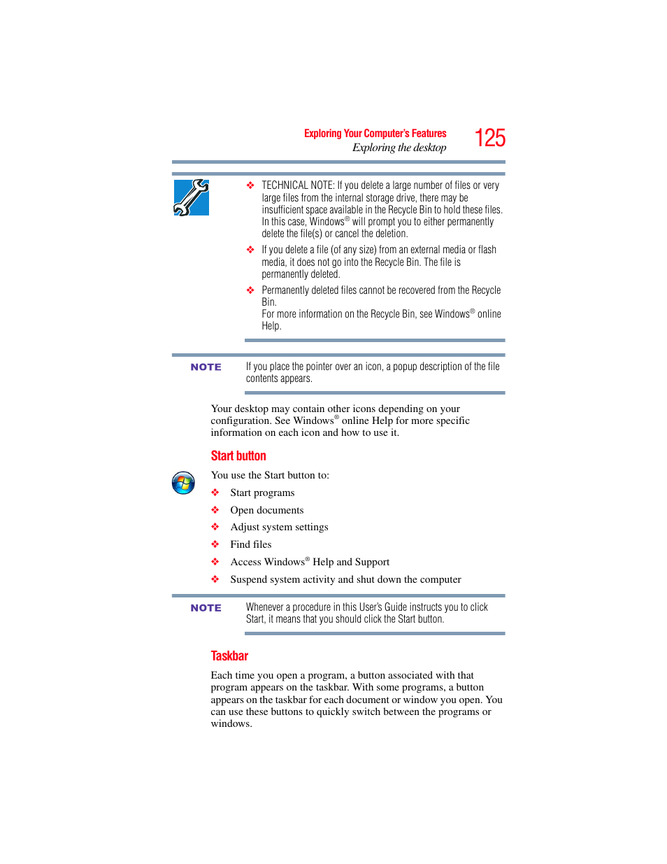 Toshiba SATELLITE E300 User Manual | Page 125 / 213