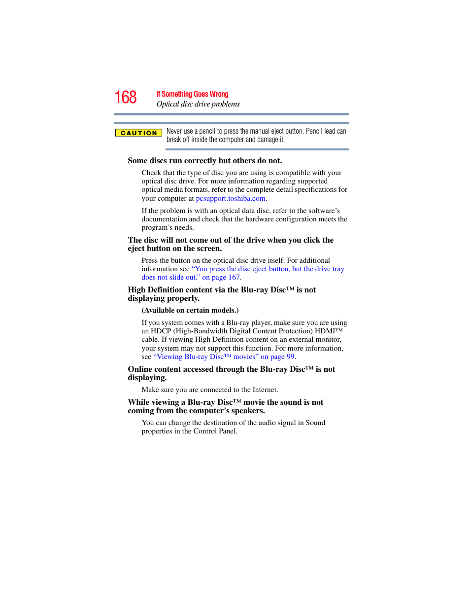 Toshiba SATELLITE E300 User Manual | Page 168 / 213