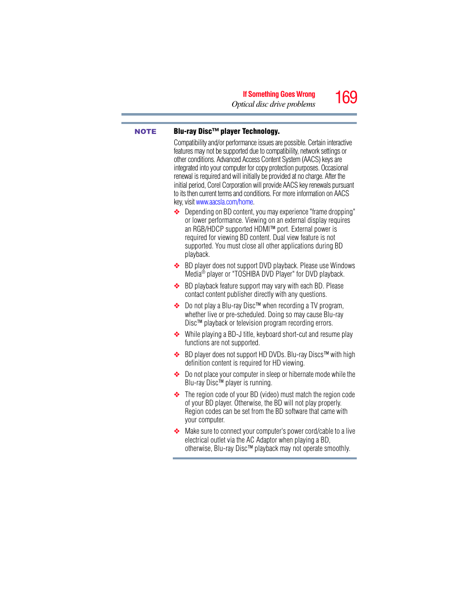 Toshiba SATELLITE E300 User Manual | Page 169 / 213