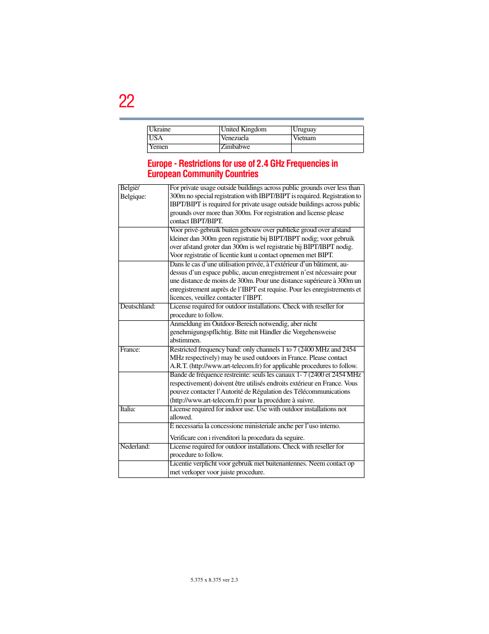 Toshiba SATELLITE E300 User Manual | Page 22 / 213