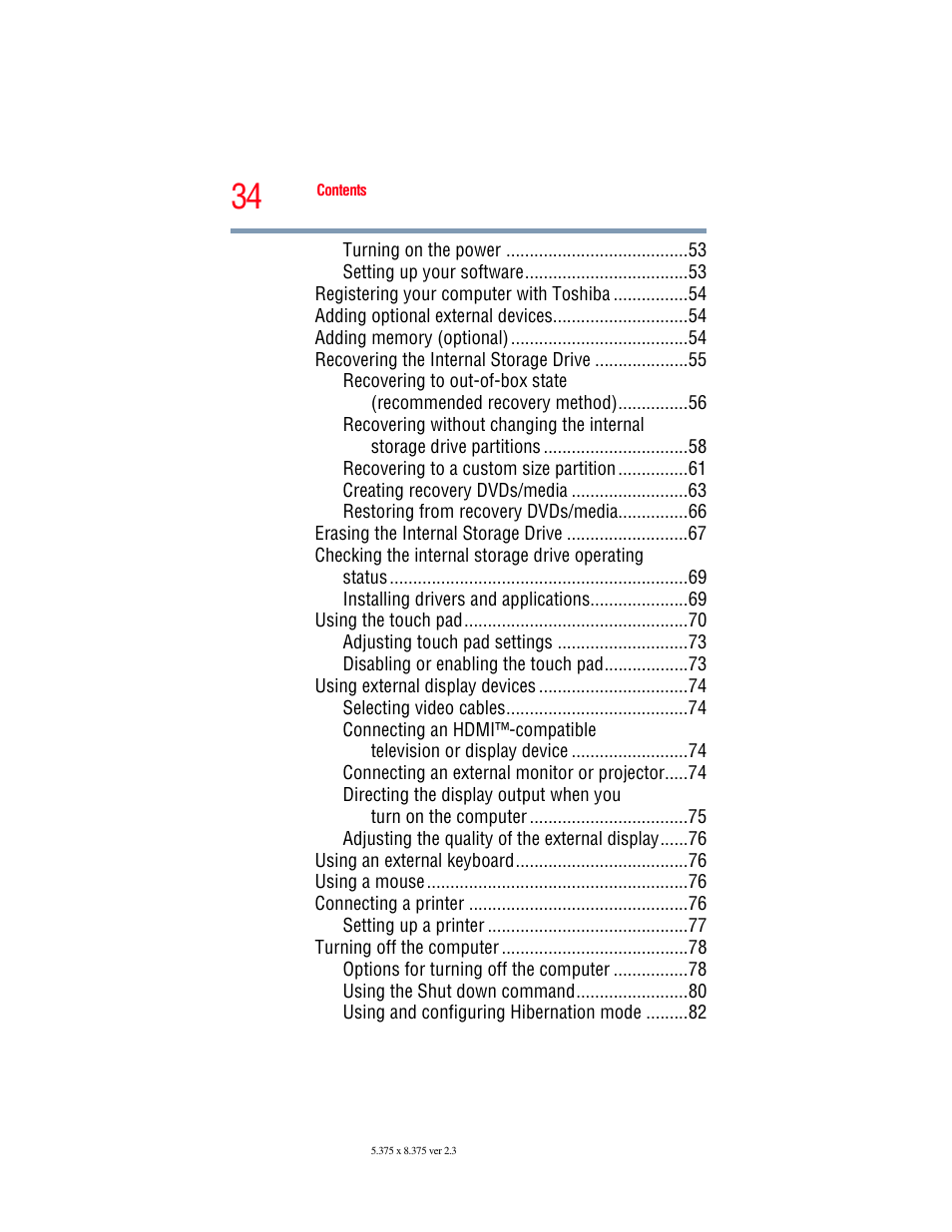 Toshiba SATELLITE E300 User Manual | Page 34 / 213